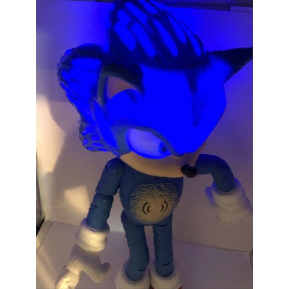 Sonic The Hedgehog 3 Ultimate Talking Sonic & Lights 14-Inch Action Figure Works - Picture 3 of 12